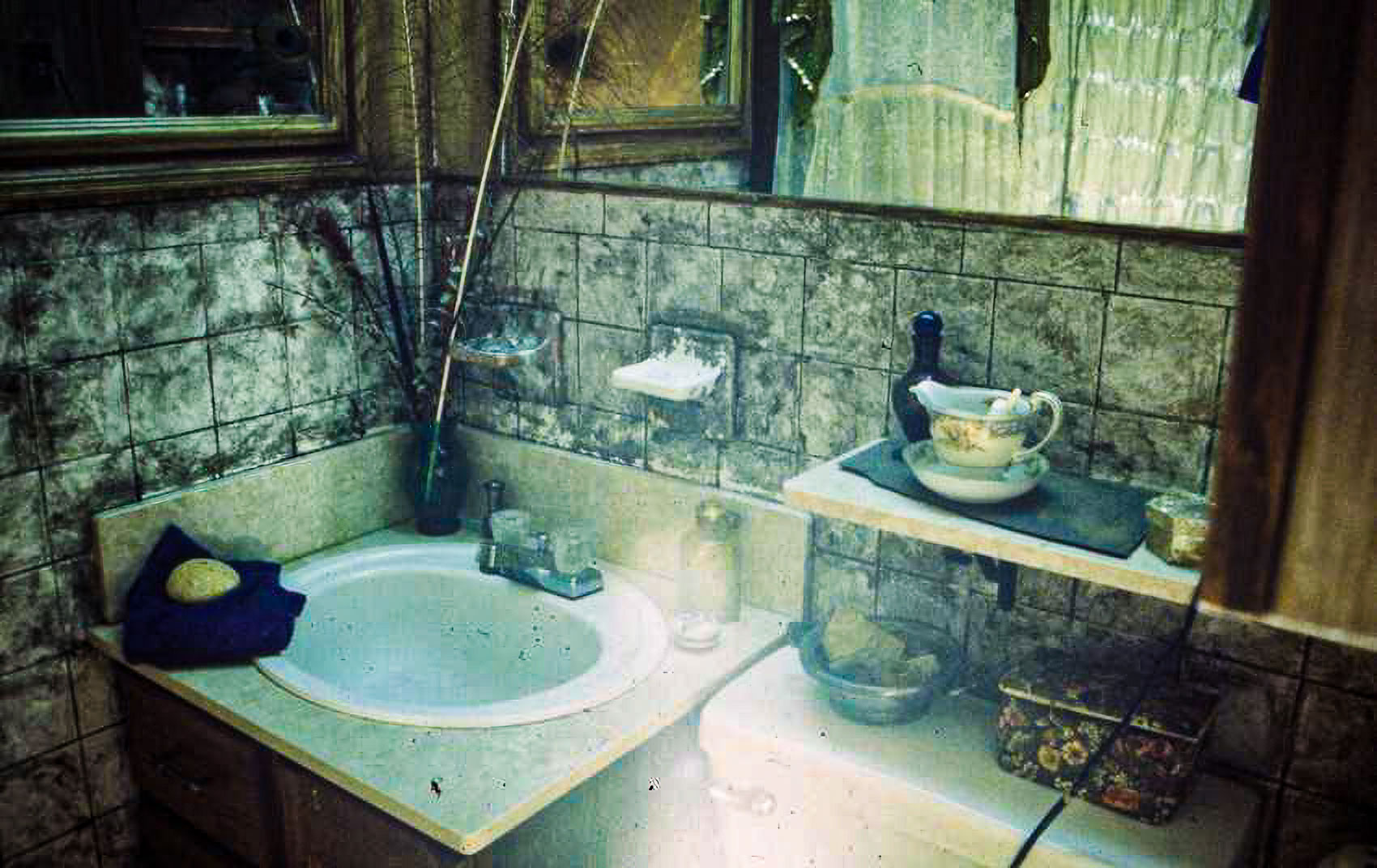 Distressed Hand Painted Tiles