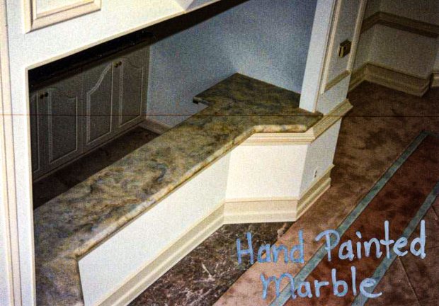 Hand Painted Marble