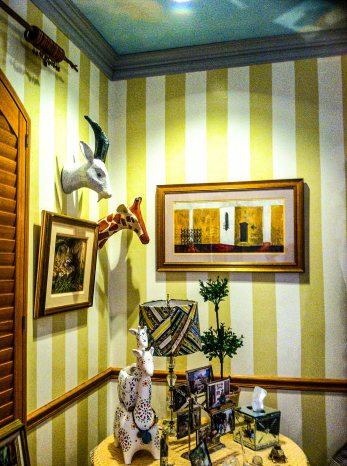 Hand Painted Stripes/No Seams, Unlike Wallpaper. Does not Peal o