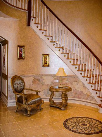 Interference Gold Walls with Marbleizing